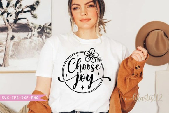 Choose Joy SVG: A Christian Motivational Graphic for Crafts & Content Publishing