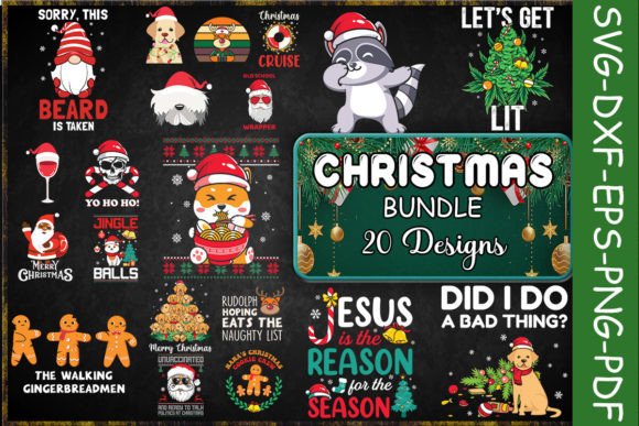 Christmas Fun SVG Bundle for Crafts & Graphics Sellers