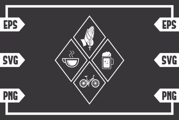 Coffee Jesus Beer and Cycling Graphics for Crafts & Cricut Projects