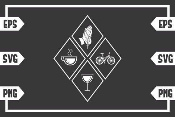 Coffee Jesus Wine and Cycling – A Designer’s Take on This Craft-Centric Graphic Asset