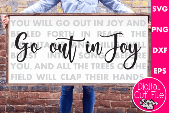 Go Out in Joy – A Versatile Graphic Design Asset for Christian and Inspirational Blogging