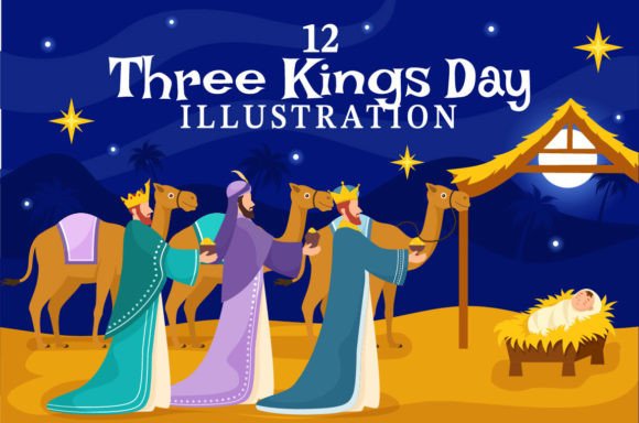 h2>First Impressions: A Festive Christian Illustration for Three Kings Day