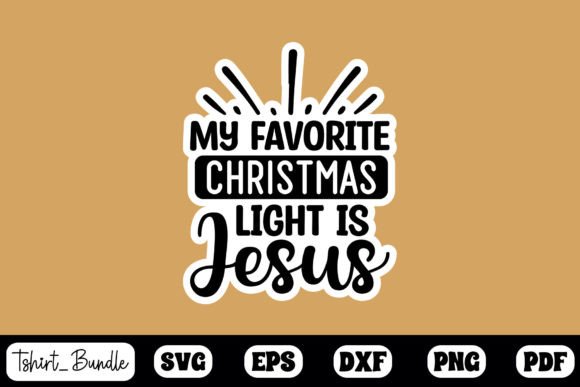 My Favorite Christmas Sticker Design for Crafts & Graphics Lovers