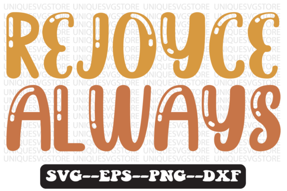 Rejoyce Always Quote Retro SVG Design for Digital Sellers